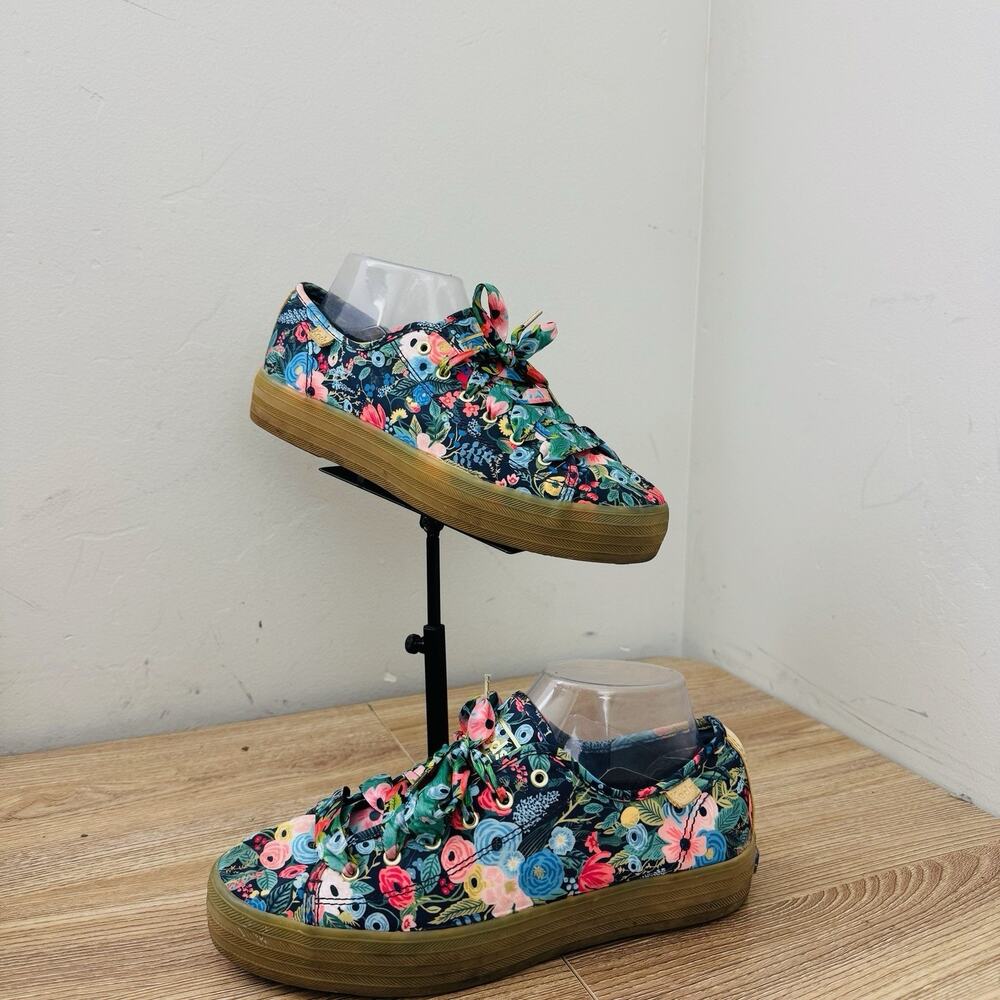 Keds X Rifle Paper Co Triple Kick Garden Party Sneakers Women’s Size 8.5